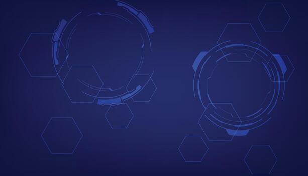 Futuristic Blue HUD Interface Elements technology vector