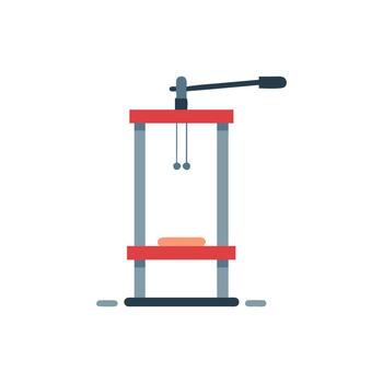 Lat Pulldown Machine Icon vector
