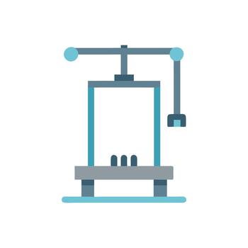 Versatile Lat Pulldown Machine Icon vector