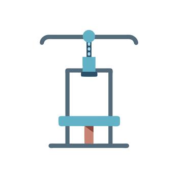 Dynamic Lat Pulldown Machine Icon vector