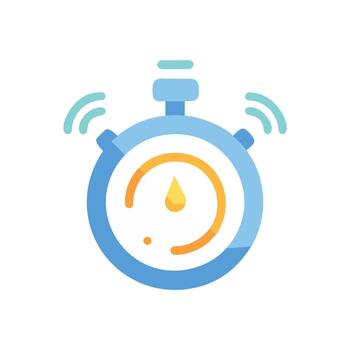 inteligente intervalo formación Temporizador icono vector