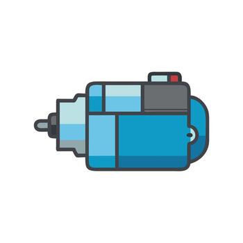 Efficient Engine Starter for Reliable Performance vector