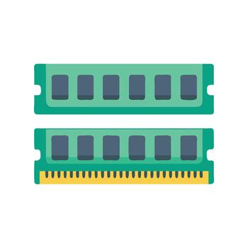 creativo computadora RAM módulo diseño icono vector