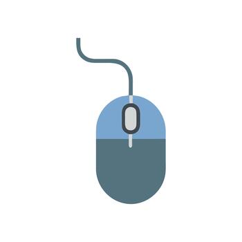 creativo computadora ratón diseño icono vector