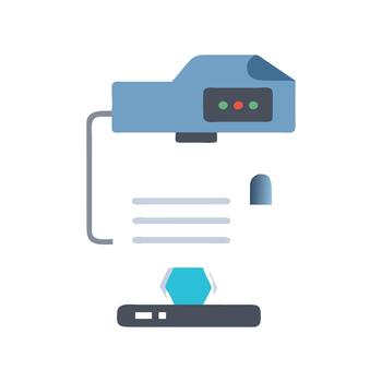 documento cámara icono para presentaciones vector