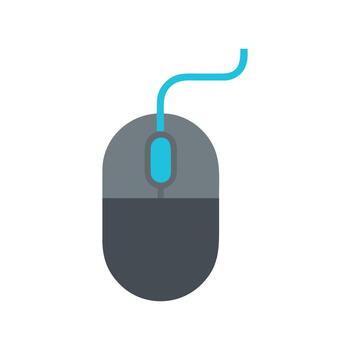 Optical Mouse Icon for Computing vector