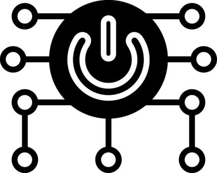 poder botón codificado ui símbolo vector