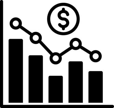 Bar Graph Sharp Edge Visual vector