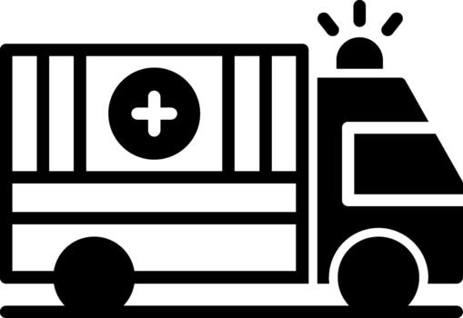 Ambulance Sharp Edge Visual vector