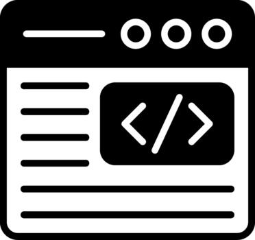 código resumido línea obra de arte vector