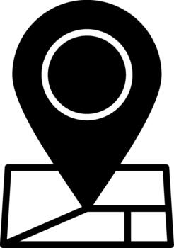 Map Pointer Smooth UI Symbol vector