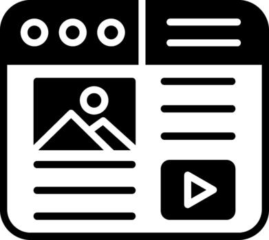 Website Content Interactive UI Design vector