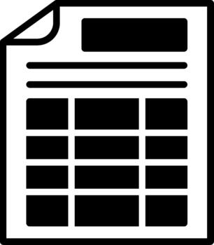 Spreadsheet Abstract UI Visual vector