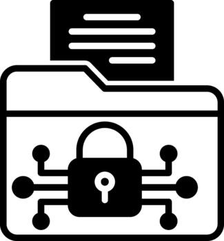 Data Encryption Clean Digital Design vector