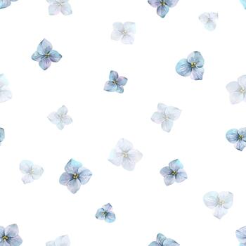 blue floral pattern design vector