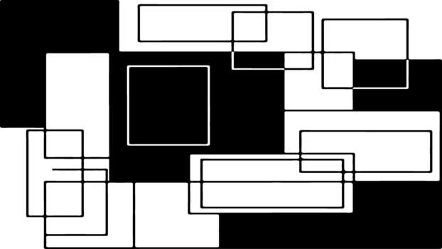 Abstract geometric pattern with overlapping rectangles vector