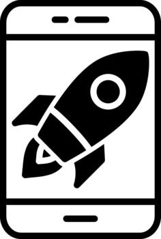 Mobile 3D Interface Shape vector