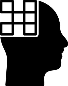 demencia moderno tecnología objeto vector