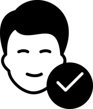 cara agudo línea marca vector