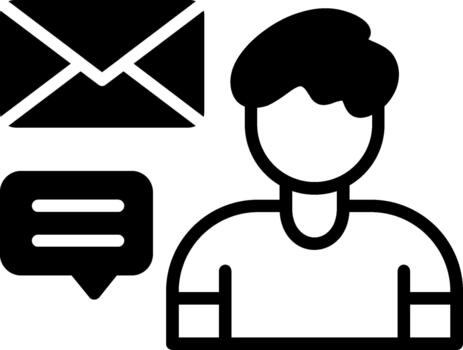 mensaje agudo borde visual vector