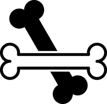 hueso degradado estilo elemento vector