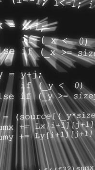 Scrollen Quelle Code Programmierung auf Bildschirm video