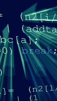 abstrakt Programmierung Quelle Code Scrollen Animation video