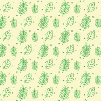 Soft Leaf Pattern vector