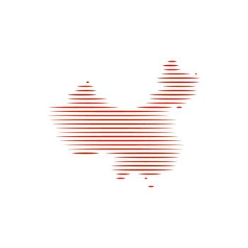 China map border vector