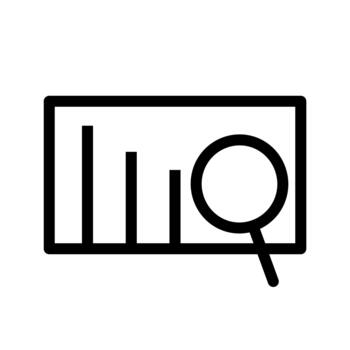 analítica y datos visualización contorno vector