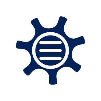 Settings Icon Set in Solid for User Interface and System Control vector