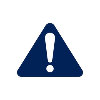Warning and Alert solid Icon vector