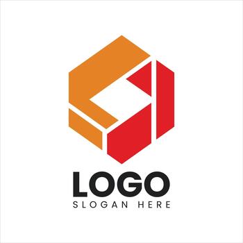 Angular Cube Brand Logo vector