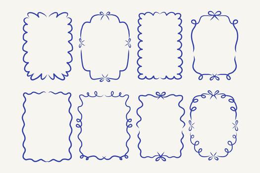 de moda marcos recopilación. vector