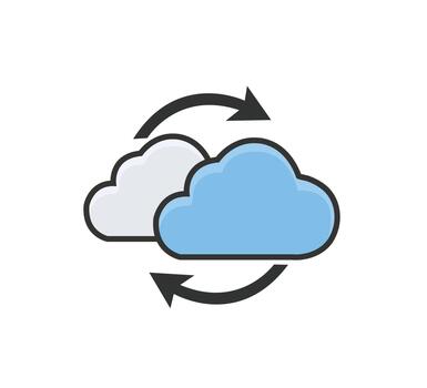 cloud computing icon illustration vector