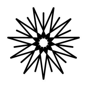 Sun Minimal Pattern vector