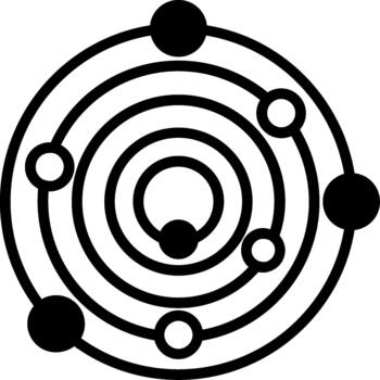 Orbit Modern Tech Object vector