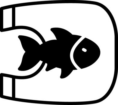 Fish 3D Interface Shape vector