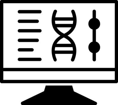 Dna computing App Focused Design vector