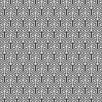 Geometric Tridimensional Cube Pattern Background vector