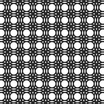 Seamless Interlocking Circle Geometric Pattern Background vector