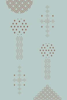 Cross and Square Pattern vector
