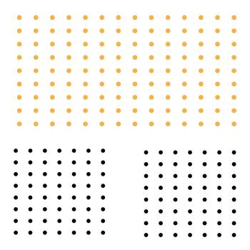 Dotted Grid Pattern Set vector