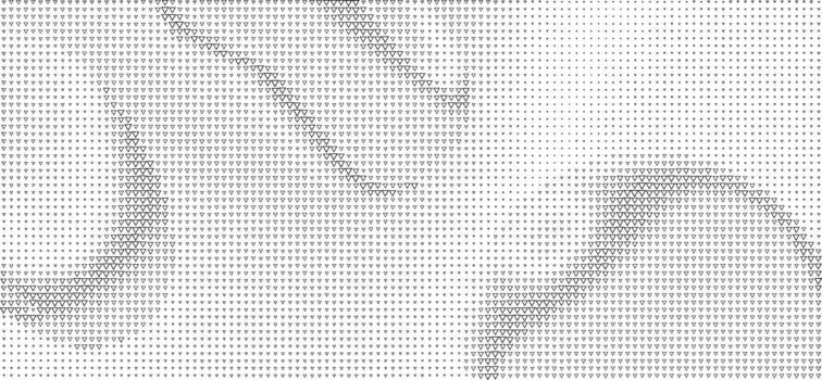 Abstract gray halftone pattern vector