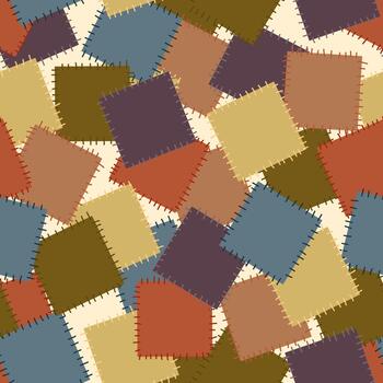 sin costura patrón, labor de retazos fondo, cuadrícula vector