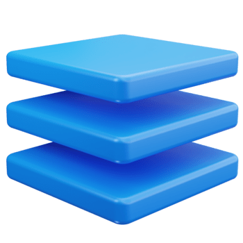 3d ícone camada pilha interface elemento png