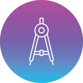 Brújula circulo degradado vector