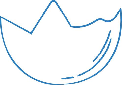 Eggshell Broken Easter Sketch vector