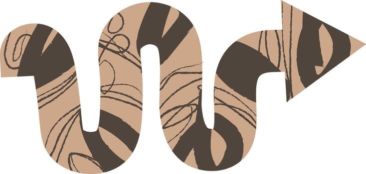 Arrow Zigzag Path Abstract Pattern vector