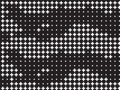 Cross Shape Halftone Dither Dot Pattern Background vector